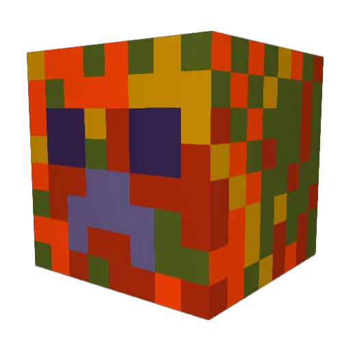 genrou05 Minecraft avatar head, 3D render