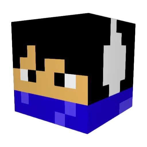 genshin1537 Minecraft avatar head, 3D render