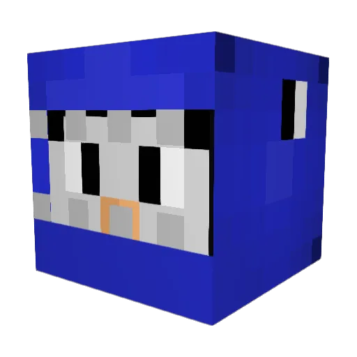 gentgreen Minecraft avatar head, 3D render