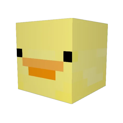 genti Minecraft avatar head, 3D render
