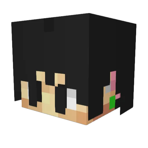 gentlemenamaze Minecraft avatar head, 3D render