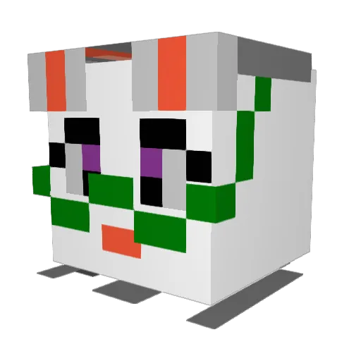 gentlerabbit Minecraft avatar head, 3D render