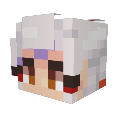 gentlesable_ Minecraft avatar head, 3D render