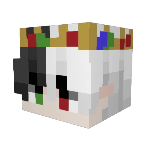gentos Minecraft avatar head, 3D render