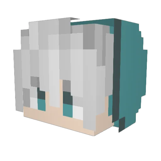 genty0 Minecraft avatar head, 3D render