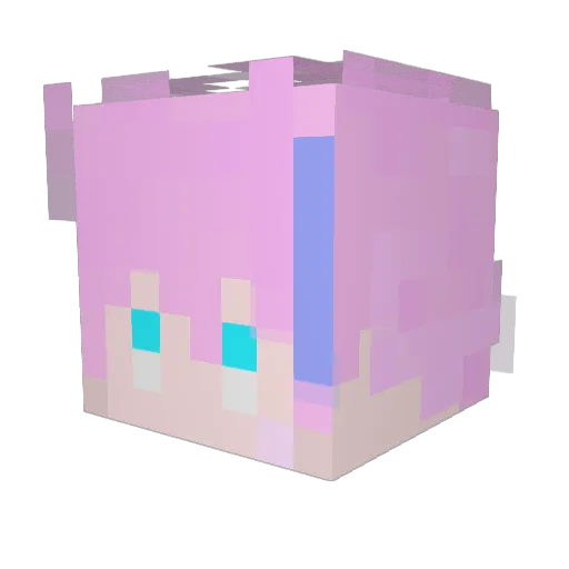 gentyatya Minecraft avatar head, 3D render