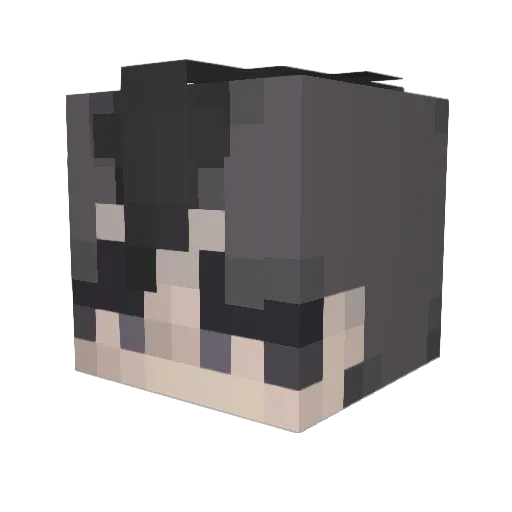 genyzu Minecraft avatar head, 3D render
