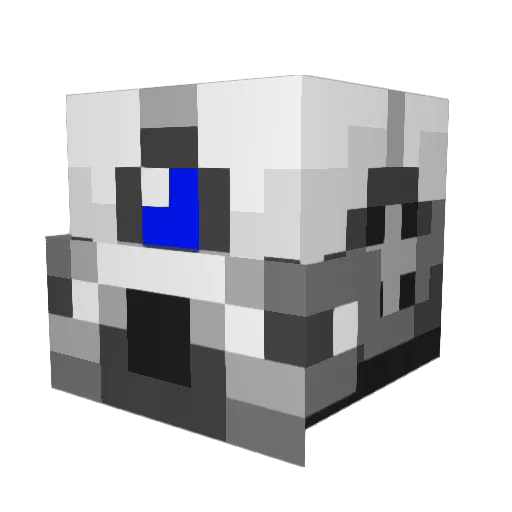 geo47 Minecraft avatar head, 3D render
