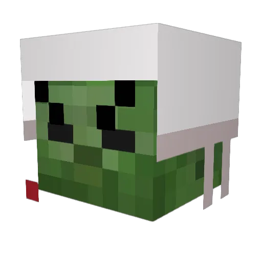 geoPlays Minecraft avatar head, 3D render