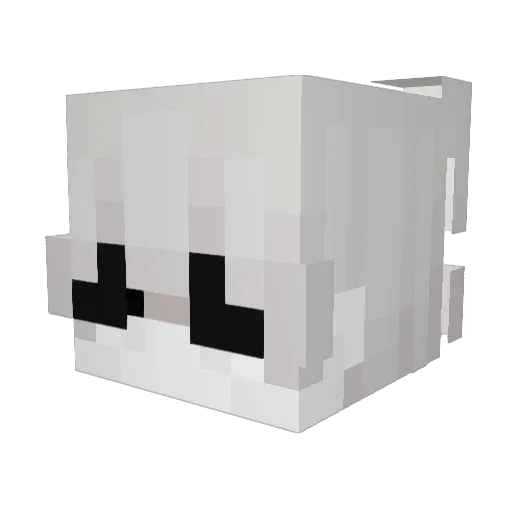 geofencing Minecraft avatar head, 3D render