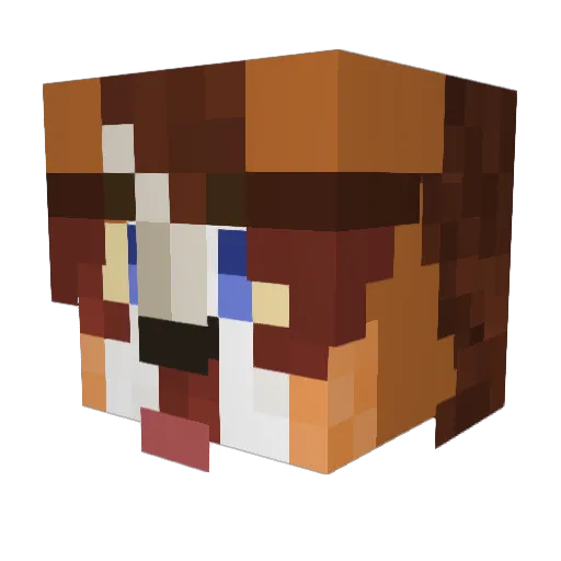 geogund26 Minecraft avatar head, 3D render
