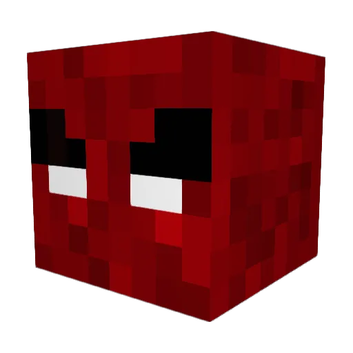 geomaster Minecraft avatar head, 3D render