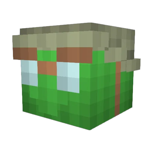 geometrytrash Minecraft avatar head, 3D render