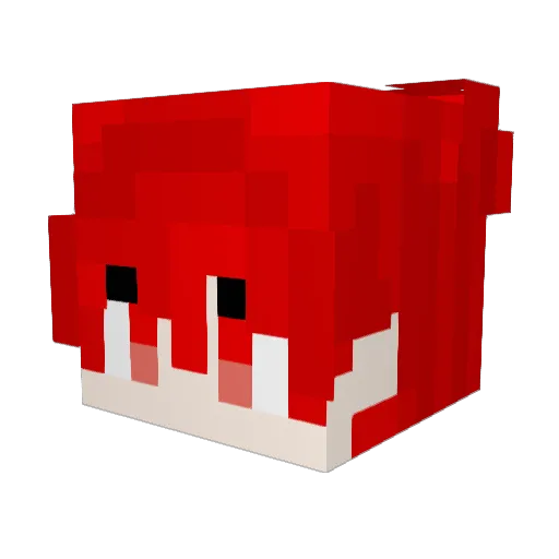 geon3997 Minecraft avatar head, 3D render