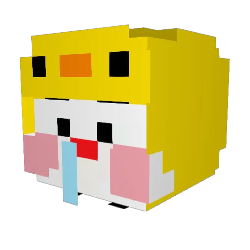 geonho0827 Minecraft avatar head, 3D render