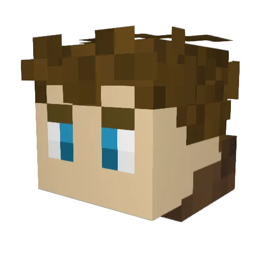 geordierenn Minecraft avatar head, 3D render