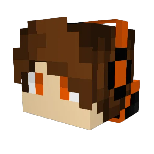 george567 Minecraft avatar head, 3D render