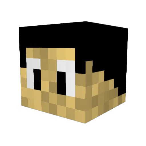 george7474 Minecraft avatar head, 3D render