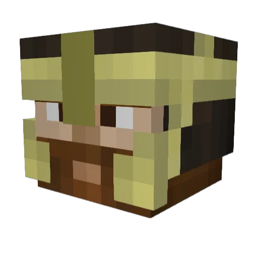 george_the_king_ Minecraft avatar head, 3D render