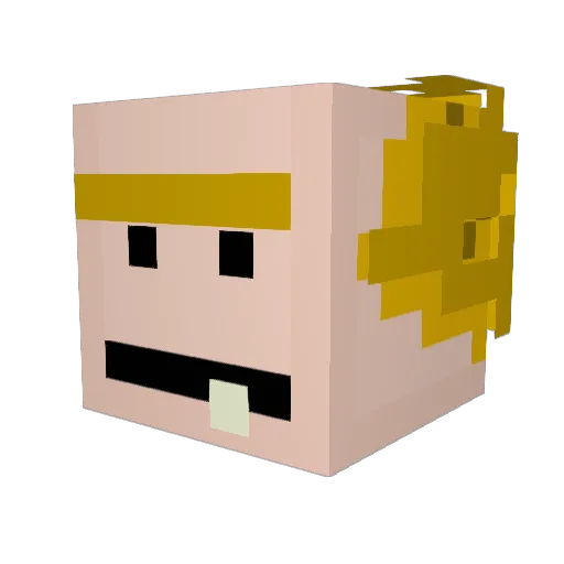 georgefloyyed Minecraft avatar head, 3D render