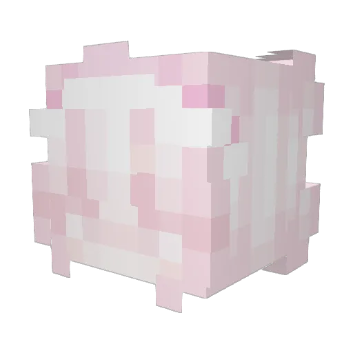 georgelc Minecraft avatar head, 3D render