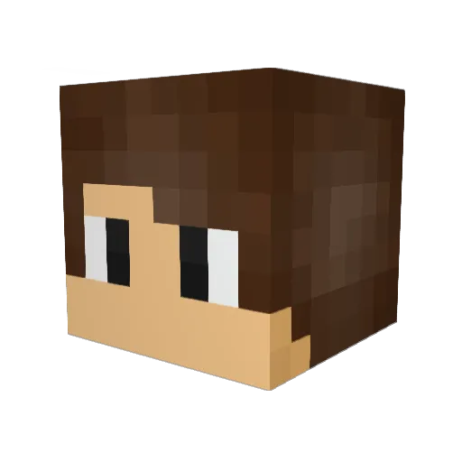 georgeliskids Minecraft avatar head, 3D render