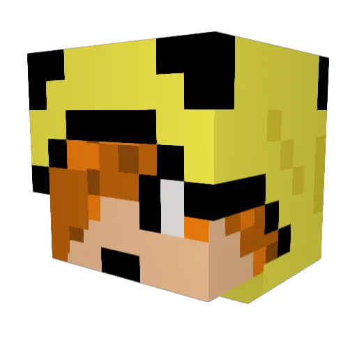 georgeminclipes Minecraft avatar head, 3D render