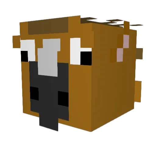 georgia__x Minecraft avatar head, 3D render