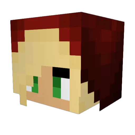 georgixbrxd Minecraft avatar head, 3D render