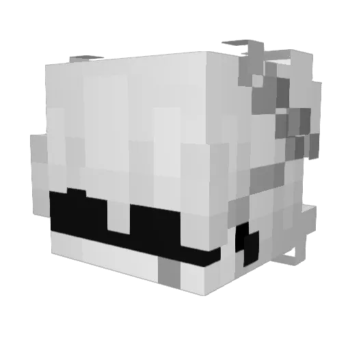 geosprince Minecraft avatar head, 3D render