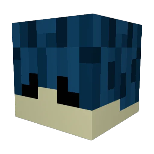 geothird Minecraft avatar head, 3D render