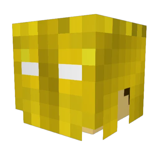 geovanib123 Minecraft avatar head, 3D render