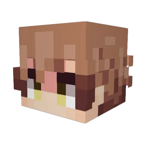 gerardwayfactkin Minecraft avatar head, 3D render