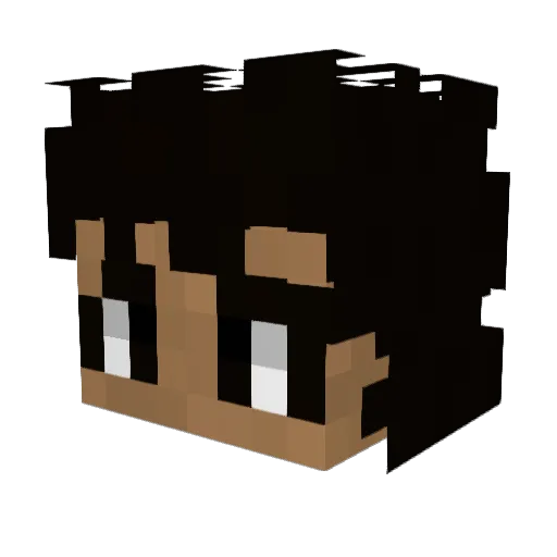 gerartoes Minecraft avatar head, 3D render