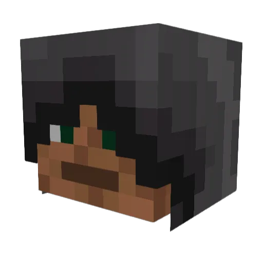 gerber64 Minecraft avatar head, 3D render