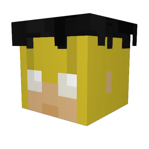 gergoryjohn Minecraft avatar head, 3D render