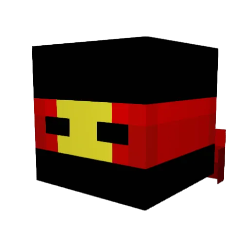 geriigeri Minecraft avatar head, 3D render