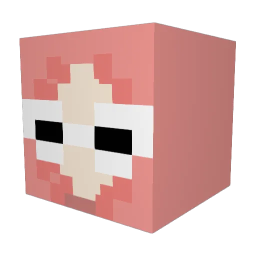 germanBBQ Minecraft avatar head, 3D render