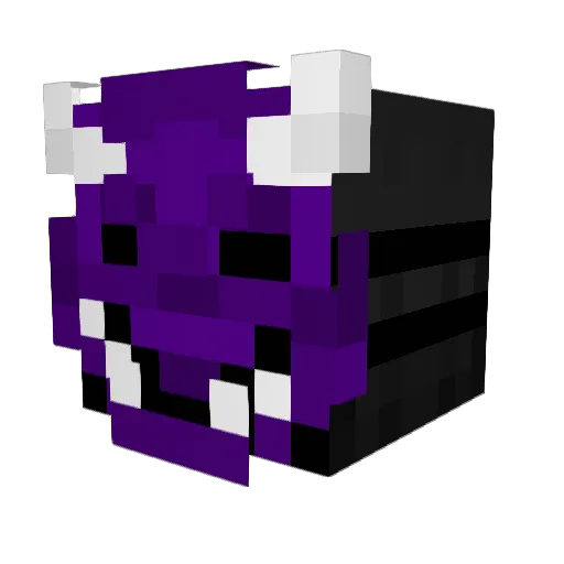 german_breathing Minecraft avatar head, 3D render