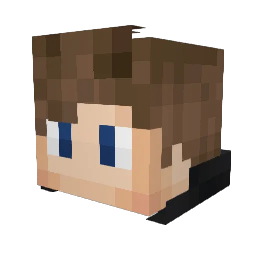germanastoshan Minecraft avatar head, 3D render