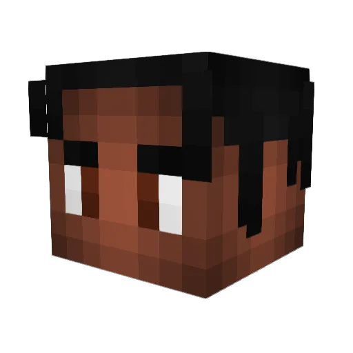 germaneTM Minecraft avatar head, 3D render