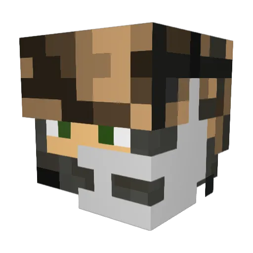 germanjimmy Minecraft avatar head, 3D render