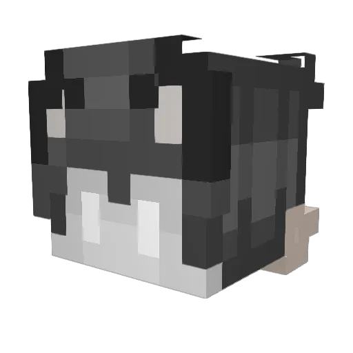 germboo Minecraft avatar head, 3D render