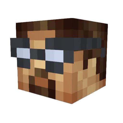 germboy Minecraft avatar head, 3D render