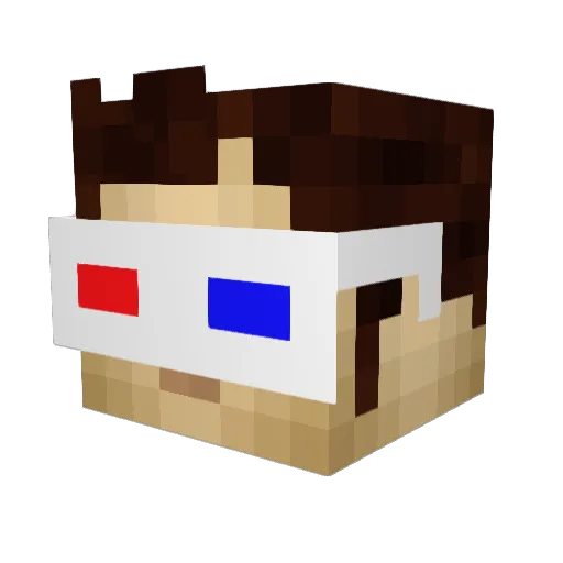 germinator512 Minecraft avatar head, 3D render