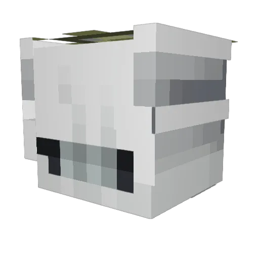 germjr Minecraft avatar head, 3D render