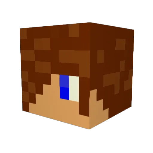 germsterb Minecraft avatar head, 3D render