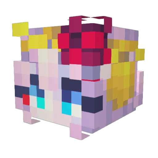 gerribodder Minecraft avatar head, 3D render