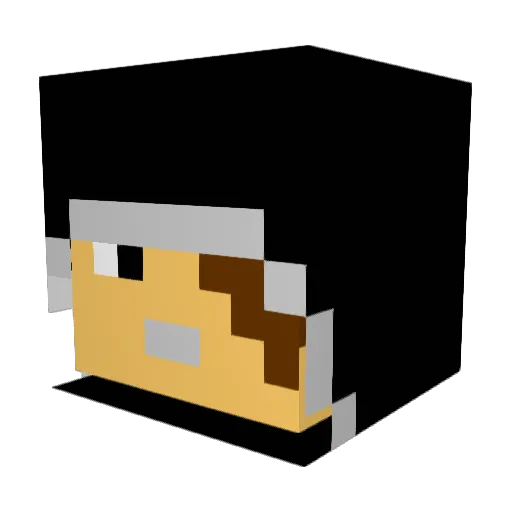 gerrol Minecraft avatar head, 3D render