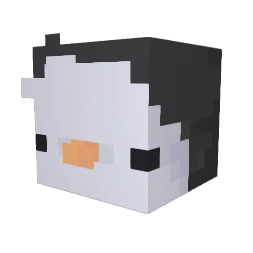 gerrrrry Minecraft avatar head, 3D render